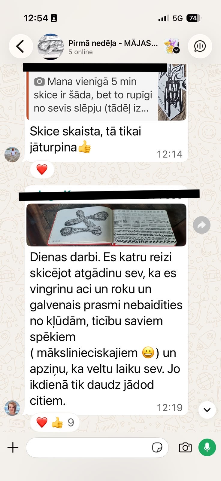 Atsauksme no iepriekšējās grupas 2