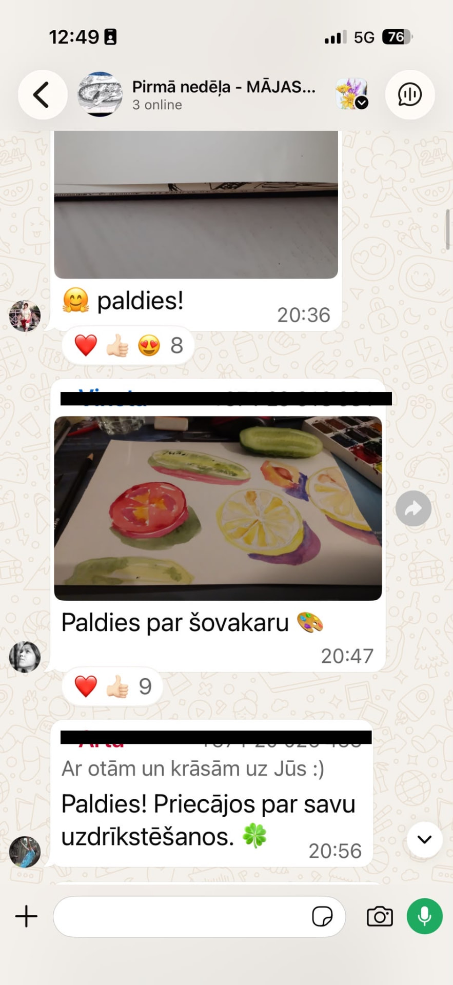 Atsauksme no iepriekšējās grupas 4
