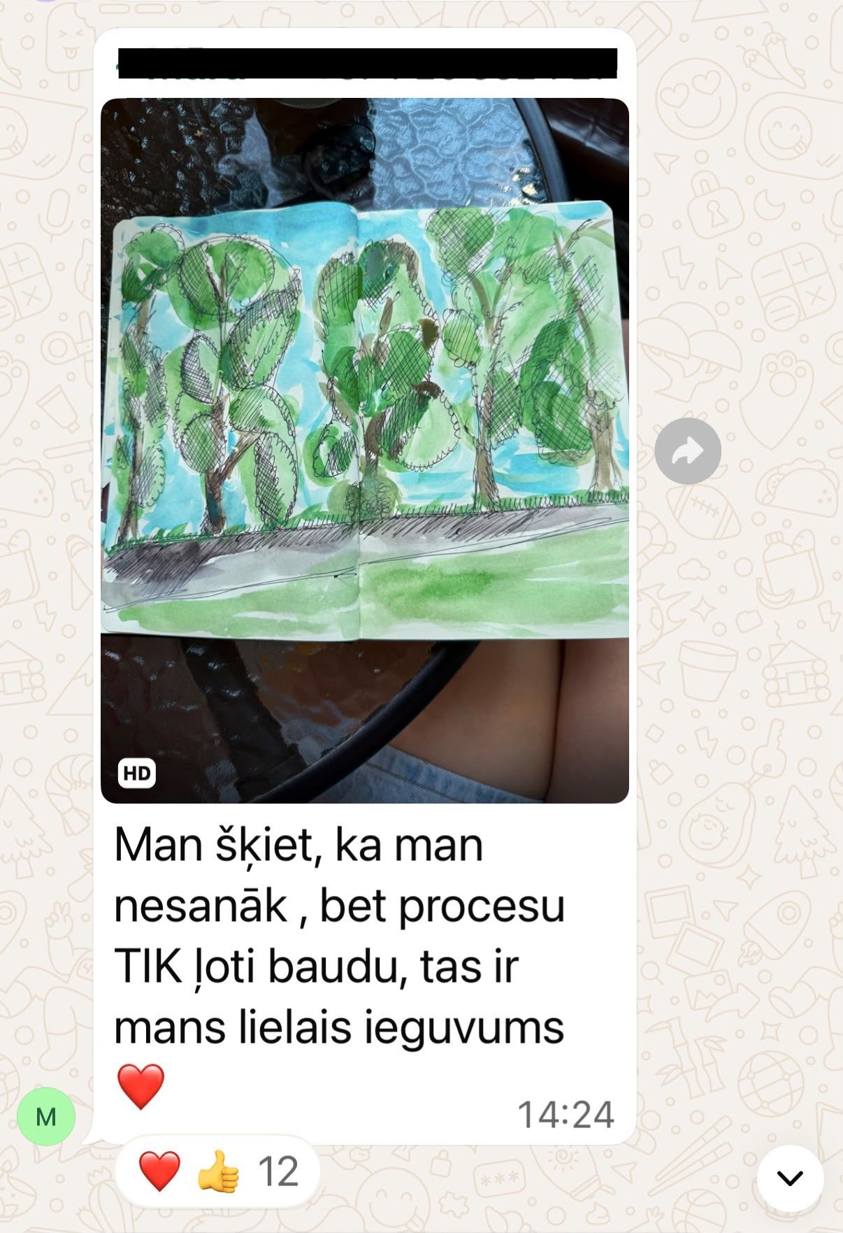 Atsauksme no iepriekšējās grupas 9